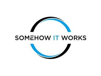 Somehow It Works logo design by protein