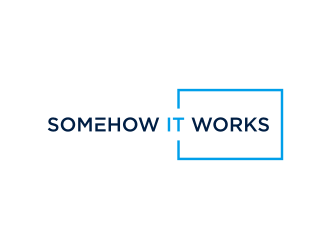 Somehow It Works logo design by protein