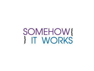 Somehow It Works logo design by desynergy