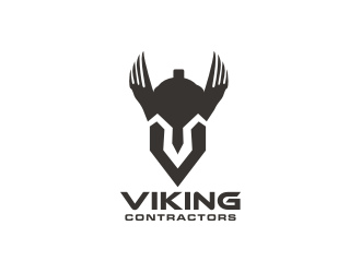 Viking contractors logo design by BintangDesign