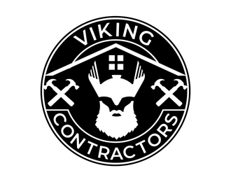 Viking contractors logo design by DreamLogoDesign