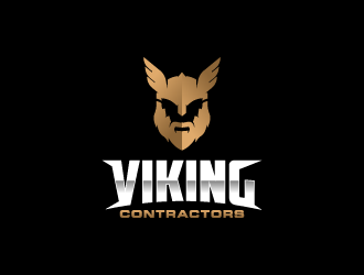 Viking contractors logo design by lestatic22