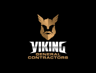 Viking contractors logo design by lestatic22