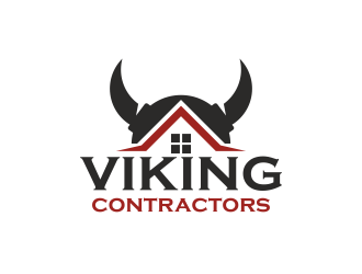 Viking contractors logo design by serprimero