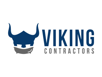 Viking contractors logo design by Djavadesign