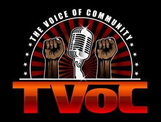 The Voice of Community (TVoC) logo design by DreamLogoDesign
