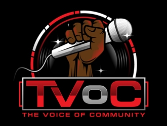 The Voice of Community (TVoC) logo design by DreamLogoDesign
