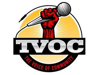 The Voice of Community (TVoC) logo design by DreamLogoDesign
