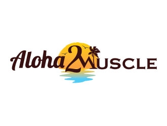 Aloha2Muscle logo design by Suvendu
