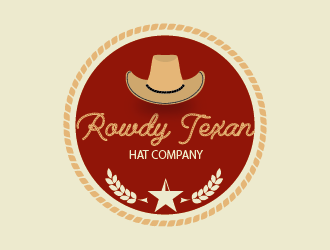 Rowdy Texan Hat Company logo design by czars