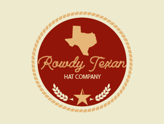 Rowdy Texan Hat Company logo design by czars