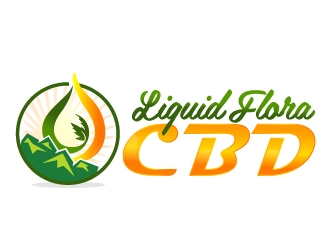 Liquid Flora CBD logo design by art-design