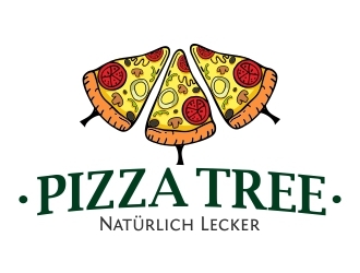 pizza tree logo design by mrdesign