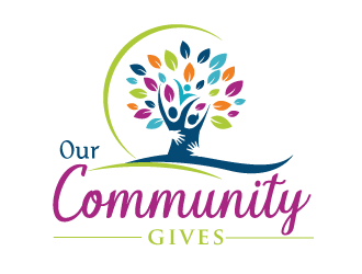 Our Community Gives logo design by bloomgirrl