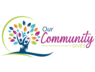 Our Community Gives logo design by bloomgirrl