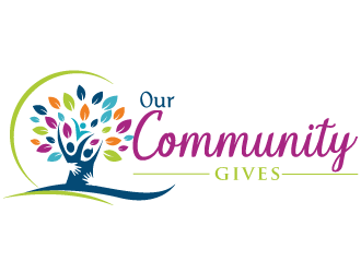 Our Community Gives logo design by bloomgirrl