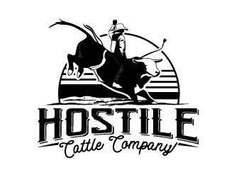 Hostile Cattle Company logo design by fantastic4