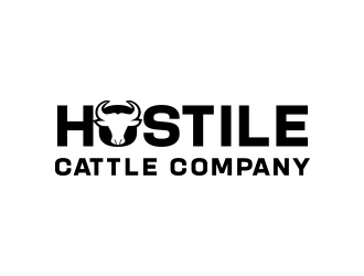 Hostile Cattle Company logo design by keylogo