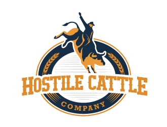 Hostile Cattle Company logo design by daywalker