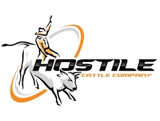 Hostile Cattle Company logo design by REDCROW