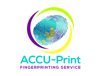 ACCU-Print Fingerprinting Service logo design by cintoko