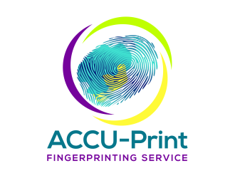 ACCU-Print Fingerprinting Service logo design by cintoko