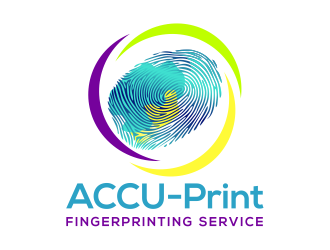 ACCU-Print Fingerprinting Service logo design by cintoko