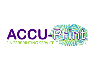 ACCU-Print Fingerprinting Service logo design by axel182