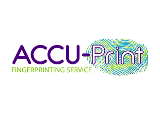 ACCU-Print Fingerprinting Service logo design by axel182