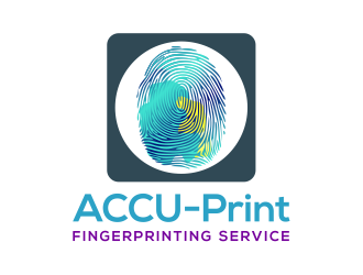 ACCU-Print Fingerprinting Service logo design by cintoko