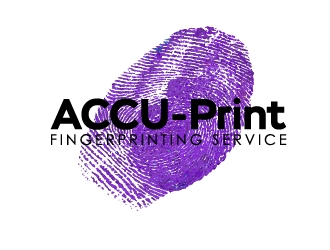 ACCU-Print Fingerprinting Service logo design by Marianne