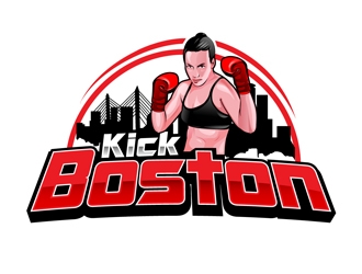 Kick-Boston logo design by DreamLogoDesign