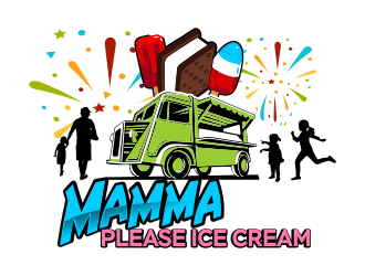 Mamma Please Ice Cream  logo design by ROSHTEIN