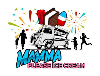 Mamma Please Ice Cream  logo design by ROSHTEIN