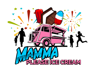 Mamma Please Ice Cream  logo design by ROSHTEIN