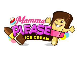 Mamma Please Ice Cream  logo design by veron