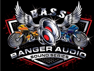 Banger Audio Sound Series logo design by REDCROW