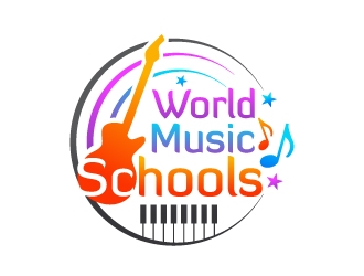 World Music Schools logo design by jishu