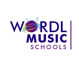 World Music Schools logo design by Loregraphic