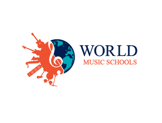 World Music Schools logo design by firstmove