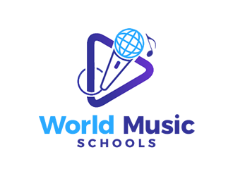 World Music Schools logo design by Coolwanz