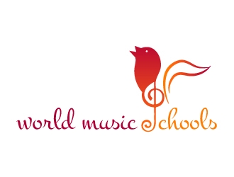 World Music Schools logo design by savvyartstudio