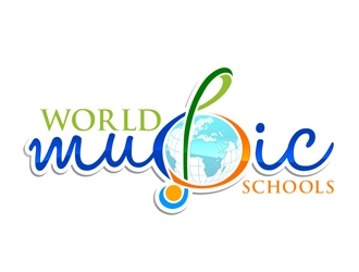 World Music Schools logo design by DreamLogoDesign