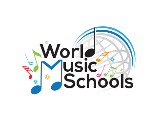 World Music Schools logo design by scriotx