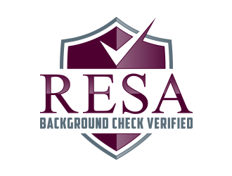 RESA Background Check Verified  logo design by lexipej