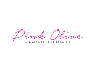 Pink Olive Signature Home Staging logo design by nurul_rizkon