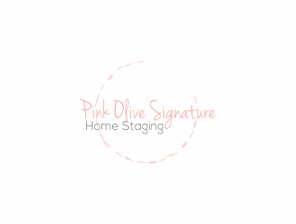 Pink Olive Signature Home Staging logo design by Dianasari