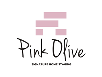 Pink Olive Signature Home Staging logo design by logolady