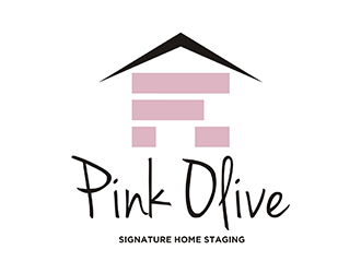 Pink Olive Signature Home Staging logo design by logolady