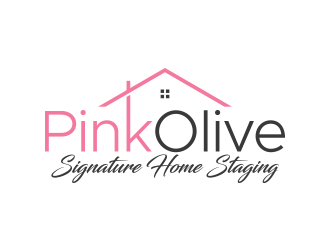 Pink Olive Signature Home Staging logo design by lexipej